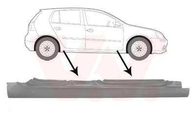 Umbral exterior derecho Volkswagen Golf V familiar (1K5) (2007 - 2009) precio, desde 61,20 EUR